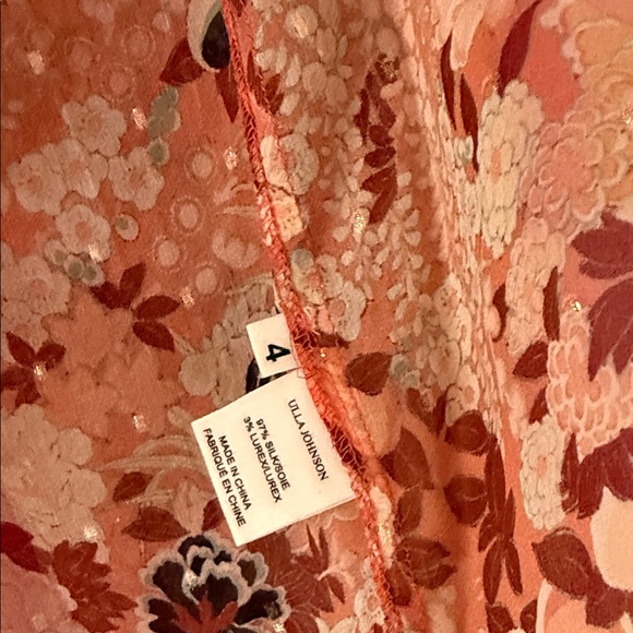 ❤️Ulla Johnson Adele New Floral Blouse with Ruffle Details - Picture 4 of 9